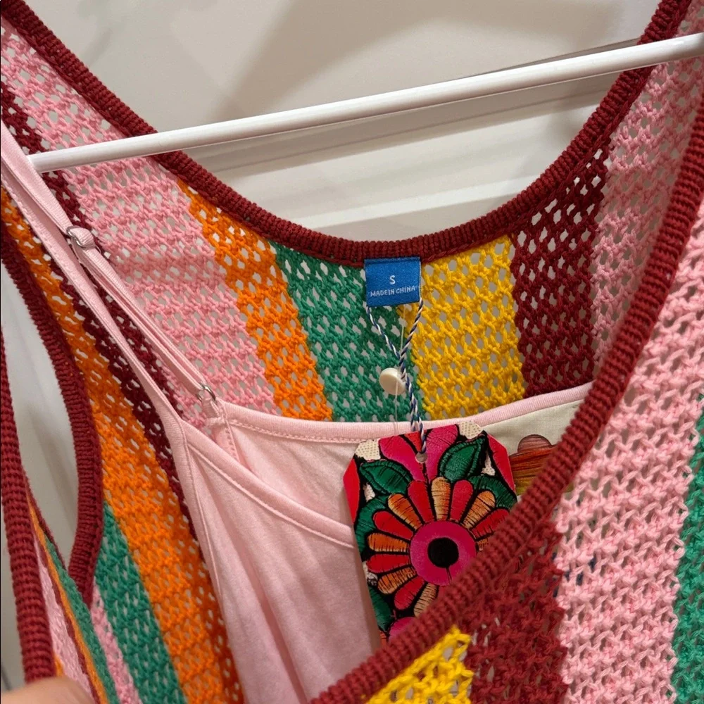 ✨NWT~FARM Rio x Anthropologie Striped Midi Dress✨ - Picture 6 of 11